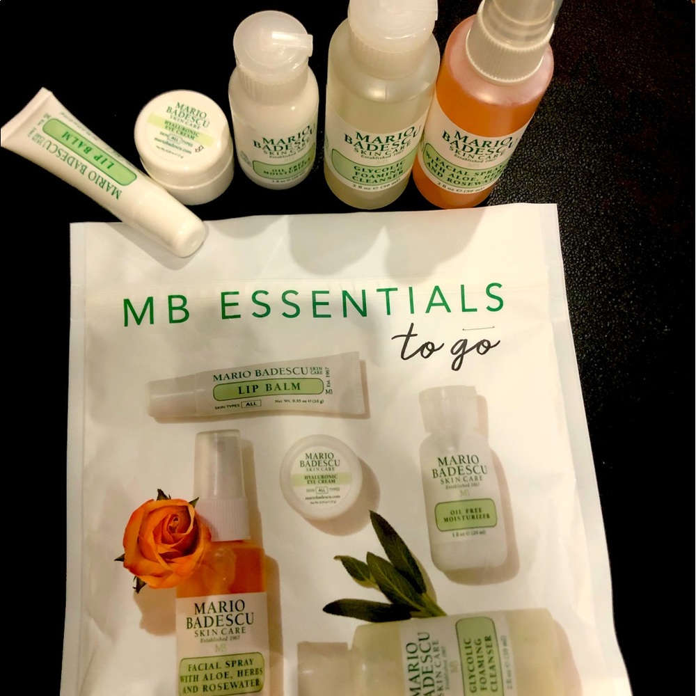 Mario Badescu essentials to go/travel kit.